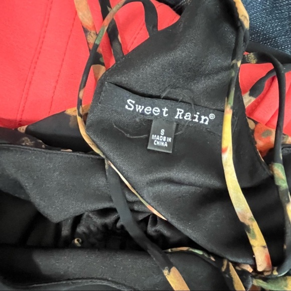 Sweet Rain Black Floral Maxi Dress - Picture 5 of 7